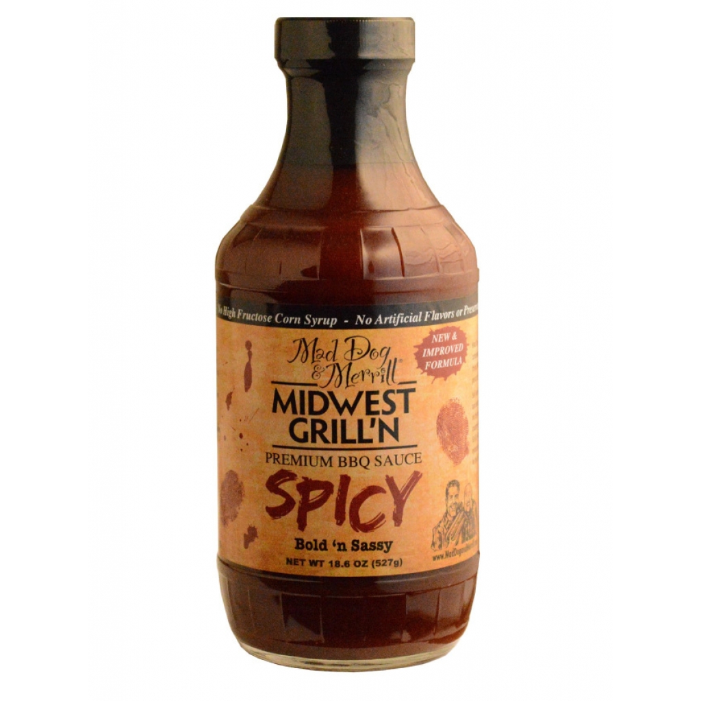 Premium Spicy Midwest BBQ Sauce - 18.6 oz