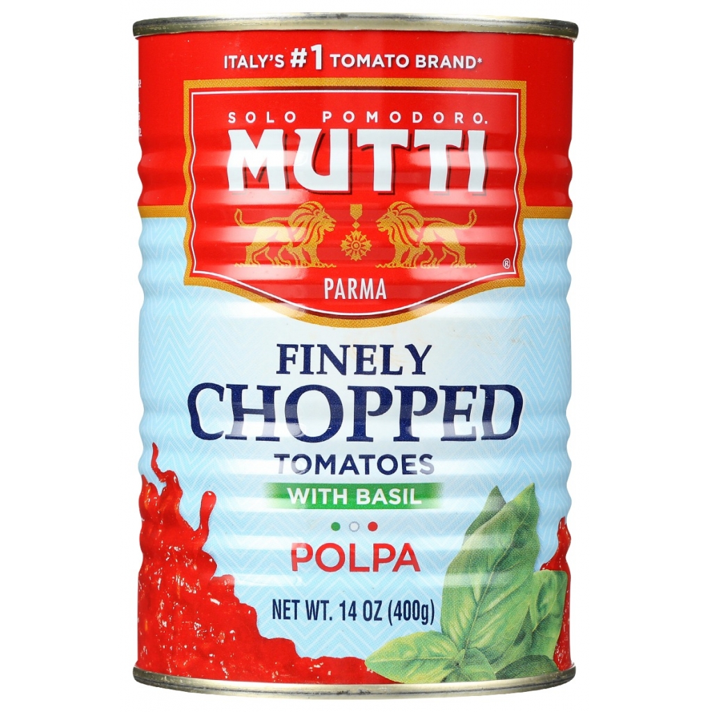 Finely Chopped Tomatoes with Basil - 14 oz