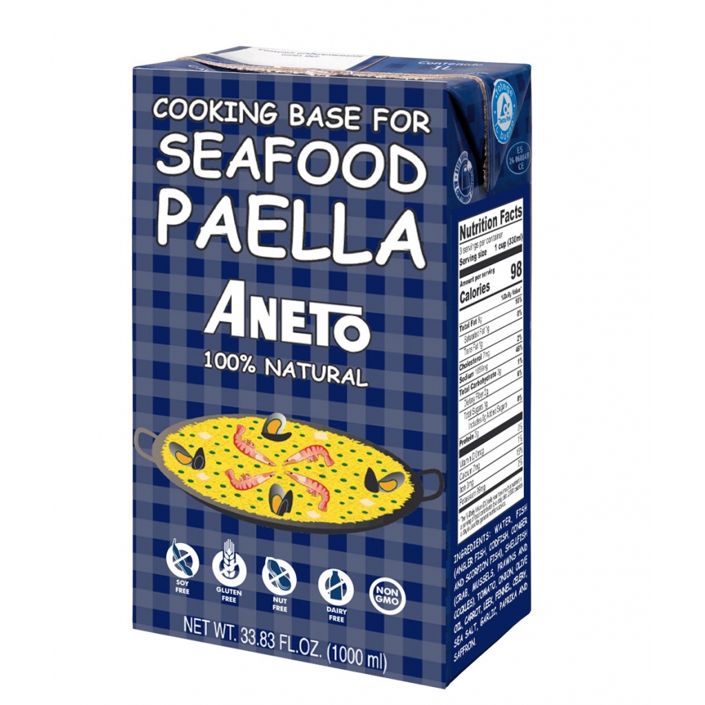 Seafood Paella Base, 1 lt - Authentic Spanish Flavor