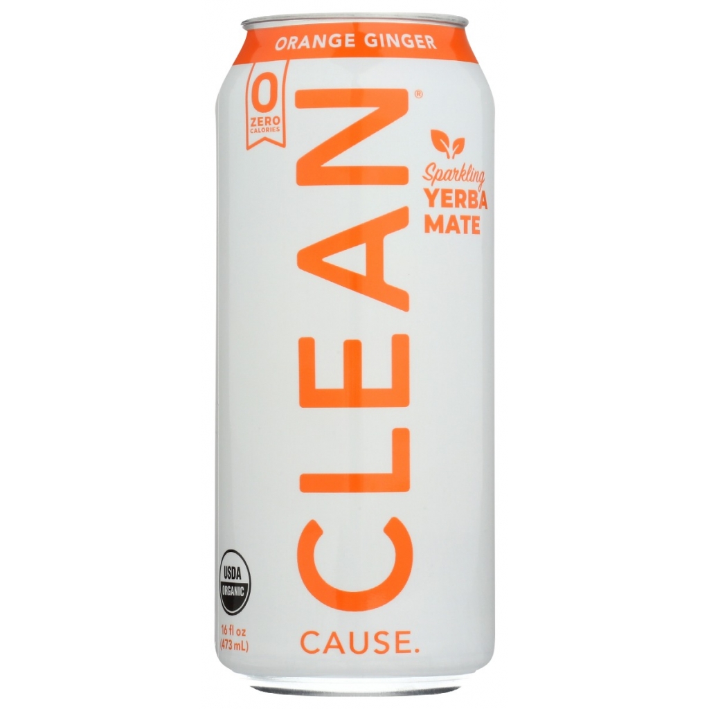 Orange Ginger Sparkling Yerba Mate - 16 fl oz