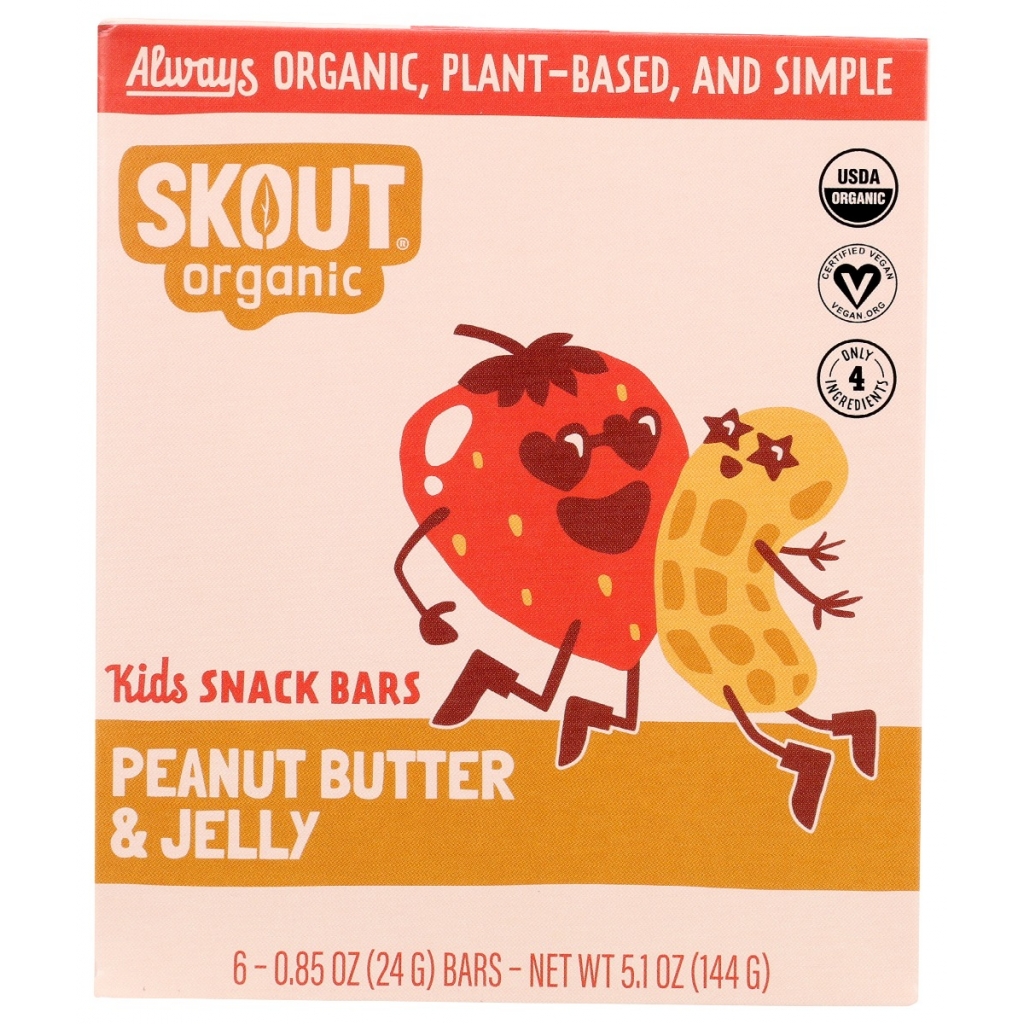 Deliciously Creamy Peanut Butter & Strawberry Jelly Kids Bar - 5.1 oz