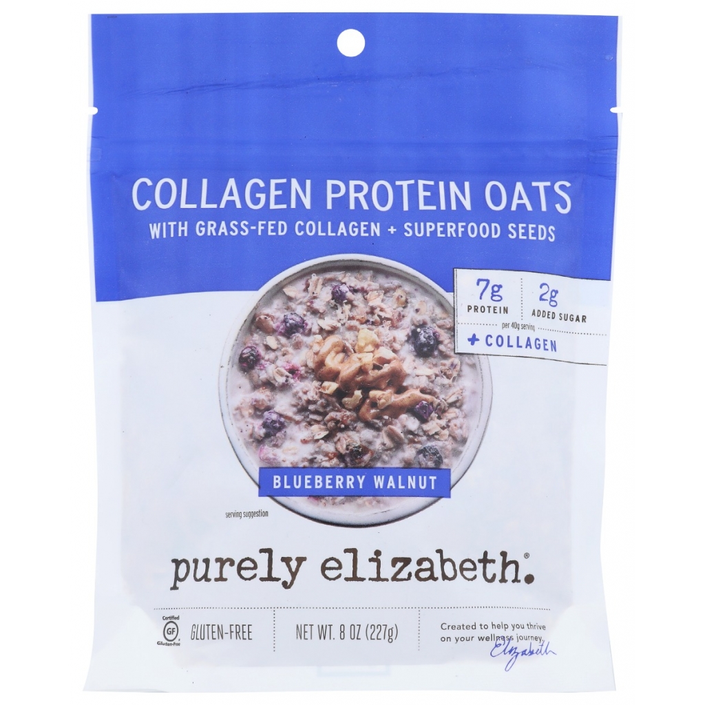 Blueberry Walnut Collagen Protein Oats