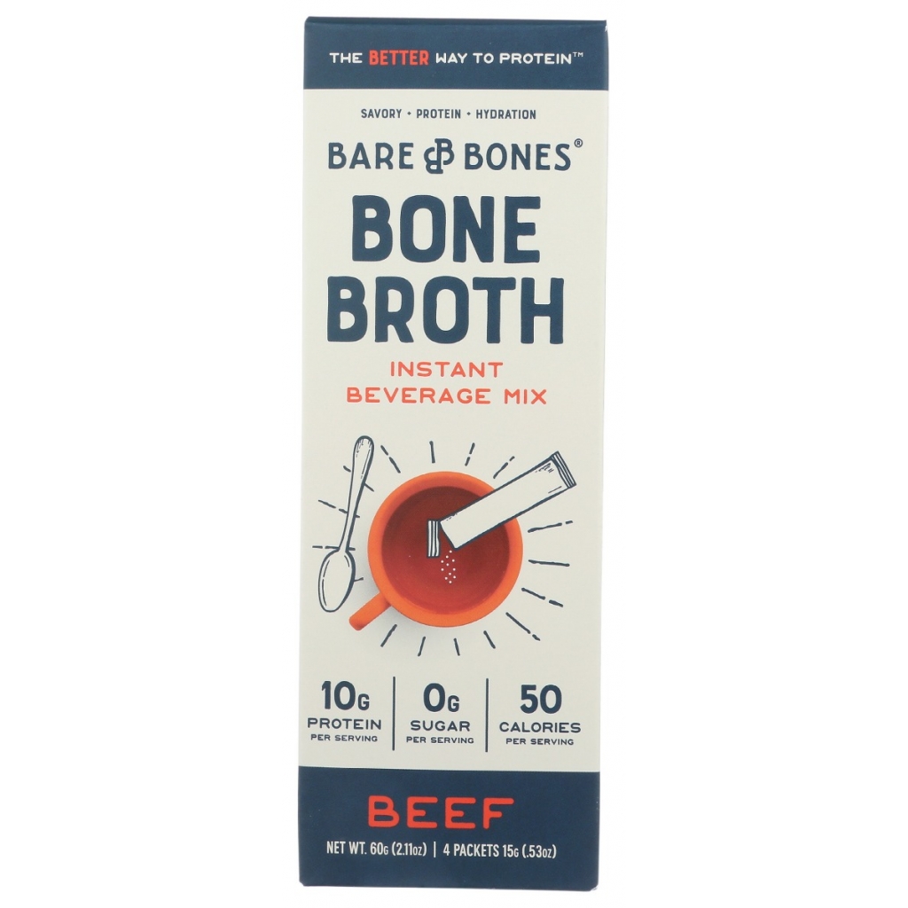 Instant Beef Bone Broth - 4 Packets