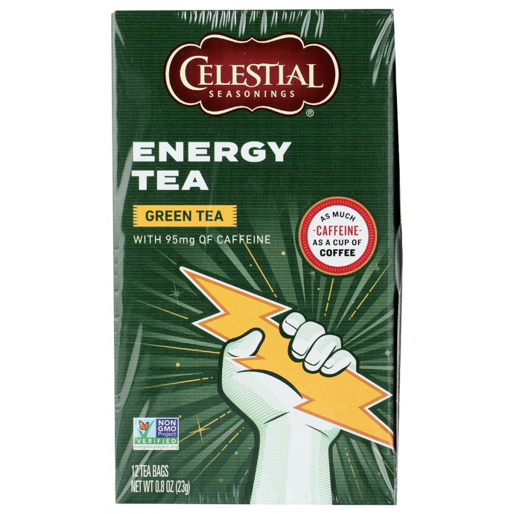 Energy Green Tea with Caffeine - 12 Bags