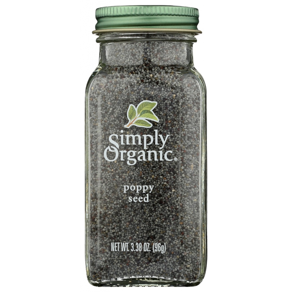 Premium Organic Whole Poppy Seeds - 3.38 oz