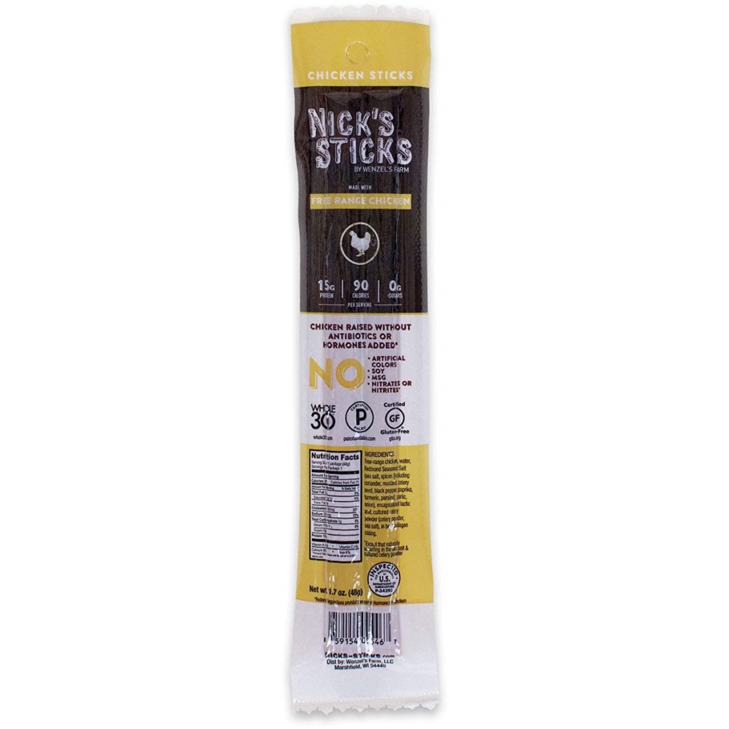 Nick’s Chicken Snack Sticks - Protein Booster