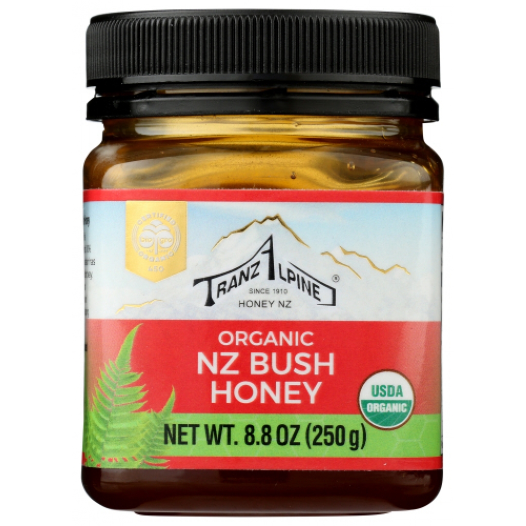 Organic New Zealand Bush Honey, 8.8 oz