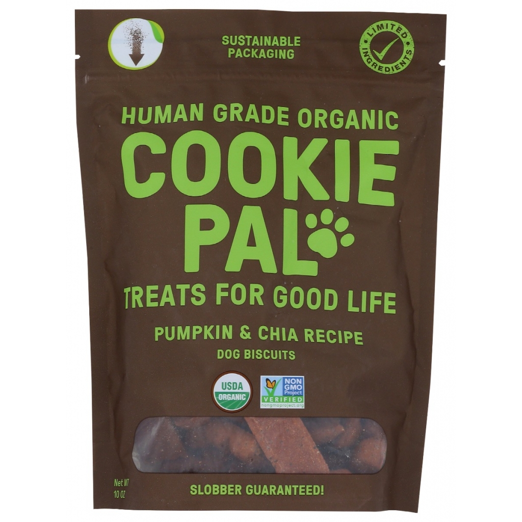 Organic Pumpkin & Chia Recipe Dog Biscuits, 10 oz