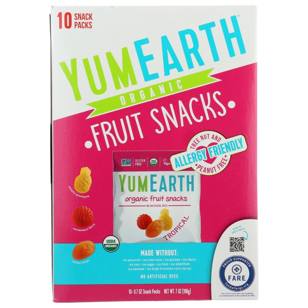 Organic Tropical Fruit Snacks - Assorted Flavor, 7 oz