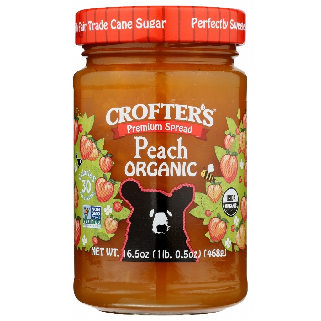 Premium Organic Peach Spread - 16.5 oz