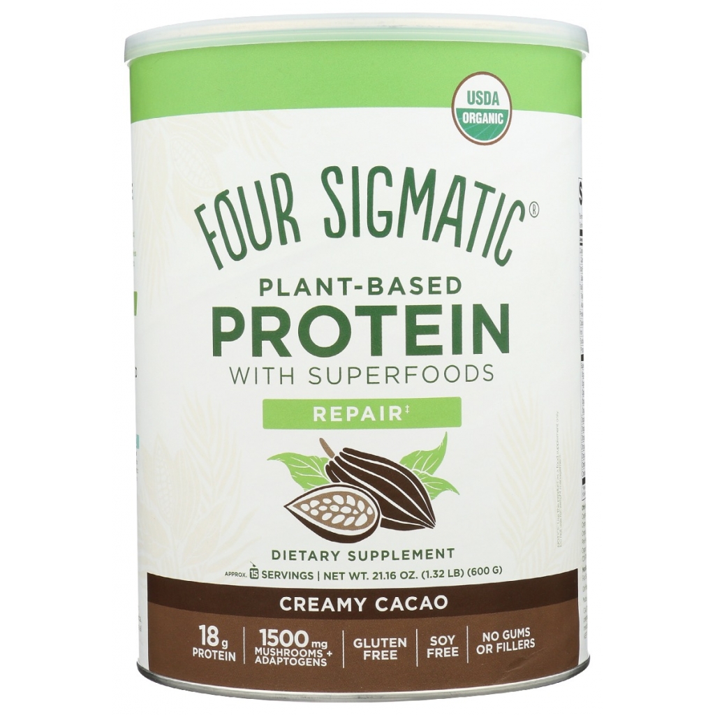 Plant-Based Cacao Protein Powder, 21.6 oz