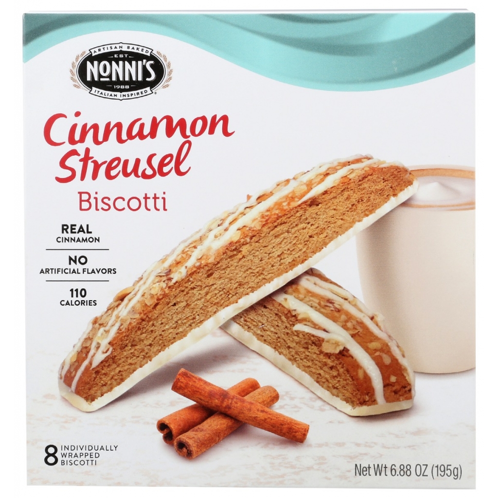 Cinnamon Strusel Biscotti, 6.88 oz