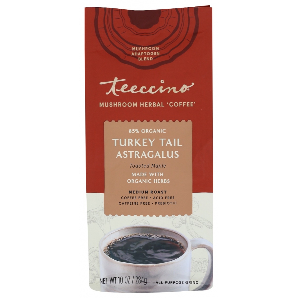 Turkey Tail Astragalus Toasted Maple Mushroom Herbal Coffee - 10 oz