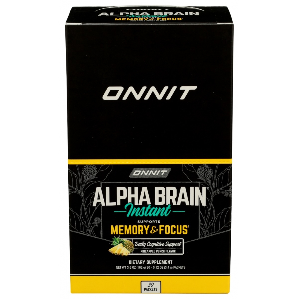 Alpha Brain Instant Focus Drink Mix, Pineapple Punch, 3.9 oz