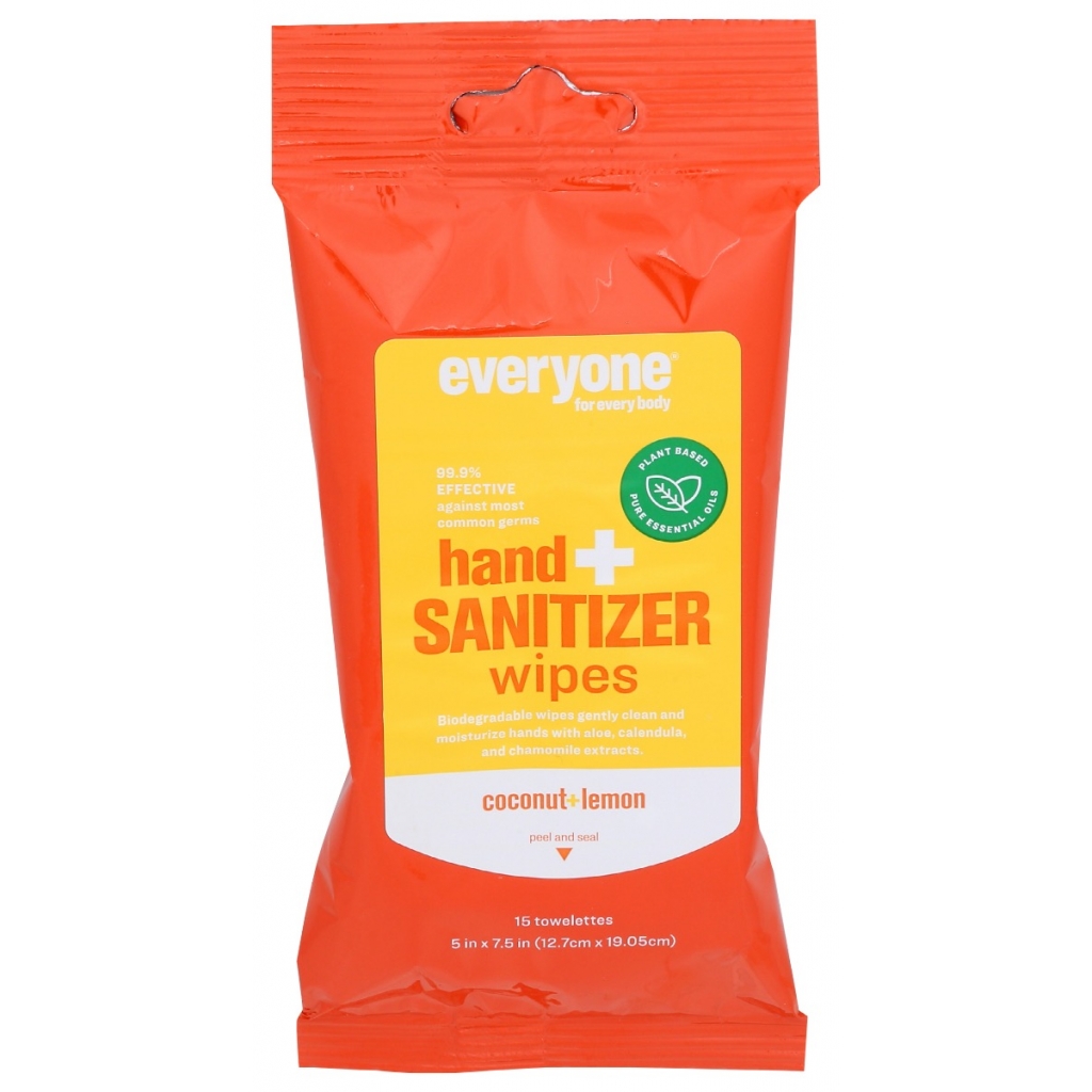 Coconut Lemon Hand Sanitizer Wipes