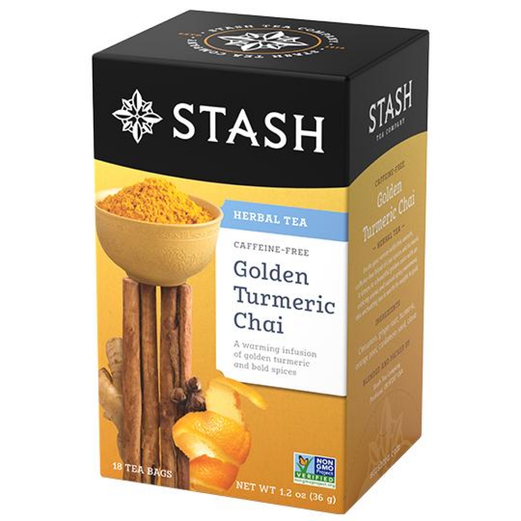 Golden Turmeric Chai Herbal Tea - A Caffeine-Free Delight