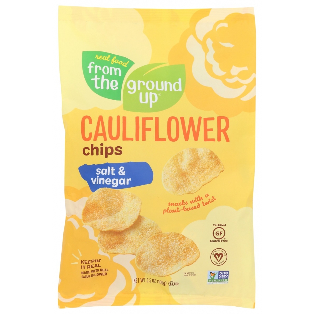 Salt and Vinegar Cauliflower Potato Chips