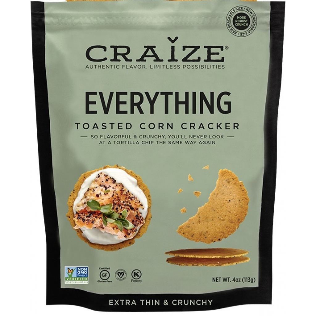 Everything Bagel Craize Corn Crackers - 4 oz