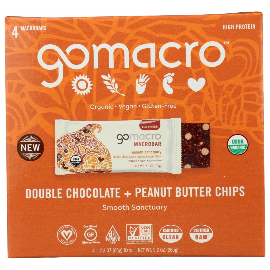 Smooth Sanctuary MacroBar - Double Chocolate & Peanut Butter - 4 Ct - 9.2 oz