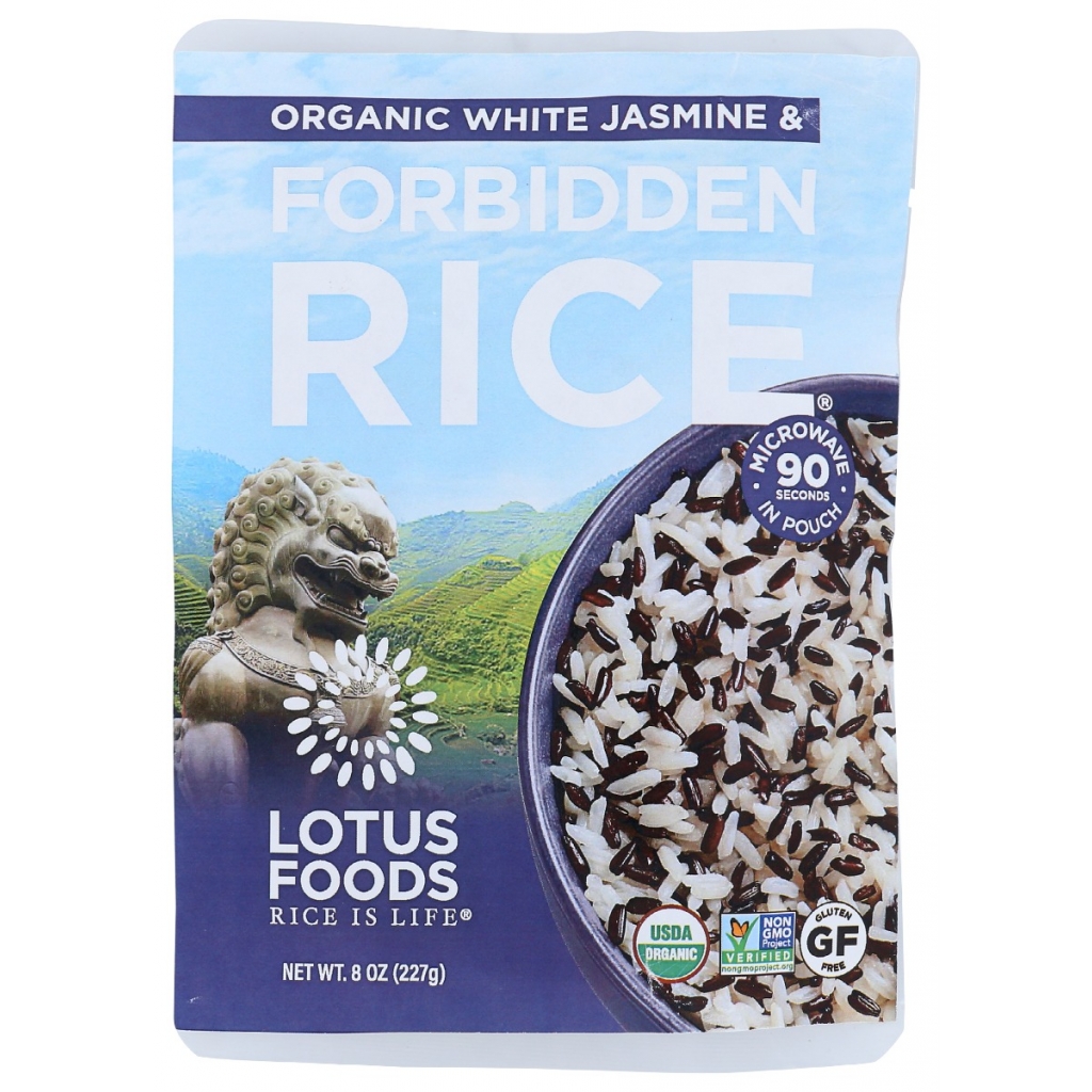 Organic White Jasmine & Forbidden Rice Blend, 8 oz