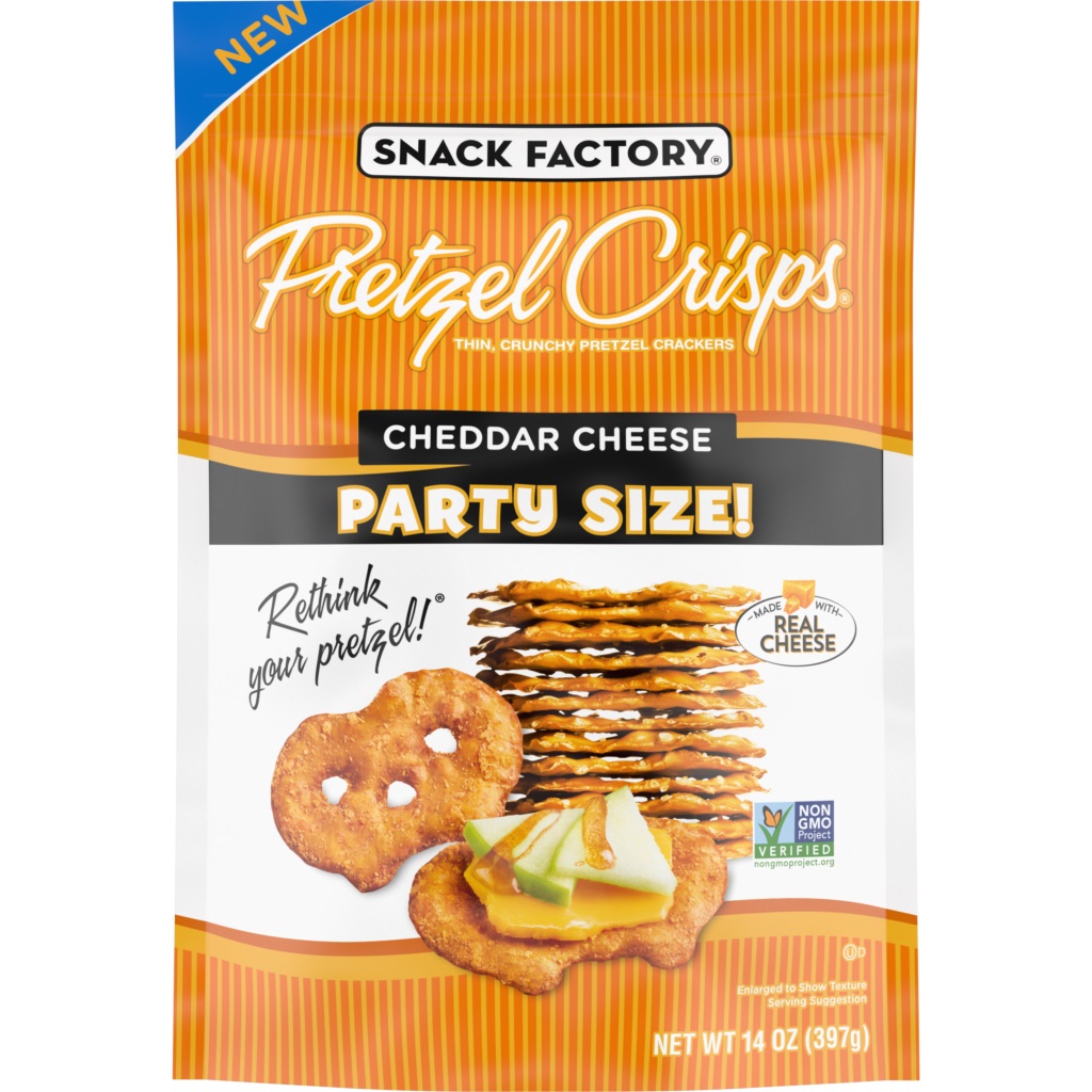 Crunchy Cheddar Cheese Pretzel Crisps, 14 oz