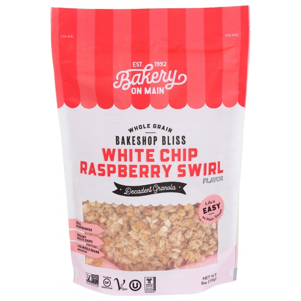 White Chip Raspberry Swirl Granola, 11 oz