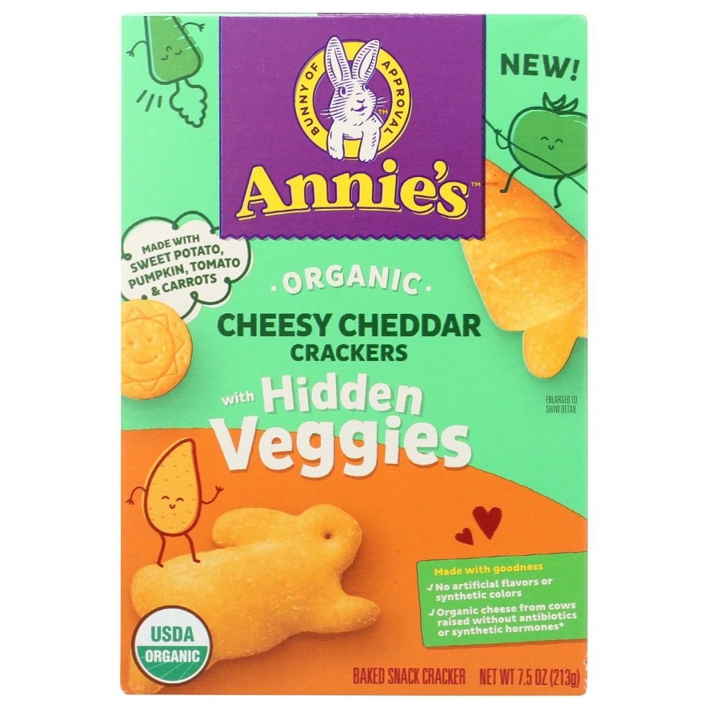 Organic Veggie Cheese Crackers, 7.5 oz