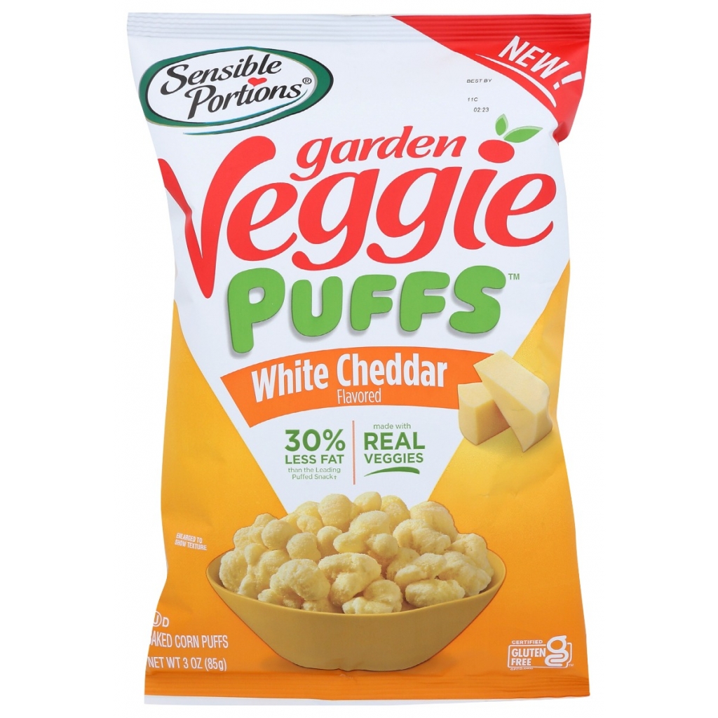 Garden Veggie Puffs with White Cheddar, 3 oz