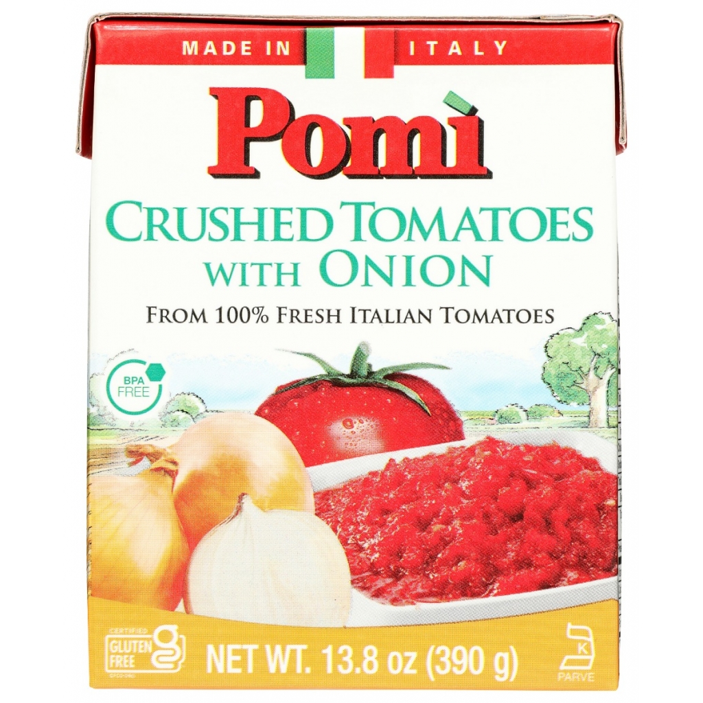 No-Salt Added Crushed Tomatoes with Onion, 13.8 oz