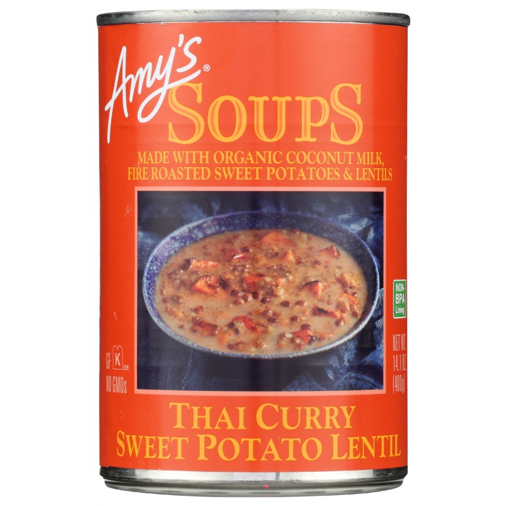 Amy's Thai Curry Sweet Potato Lentil Soup 14.1 oz