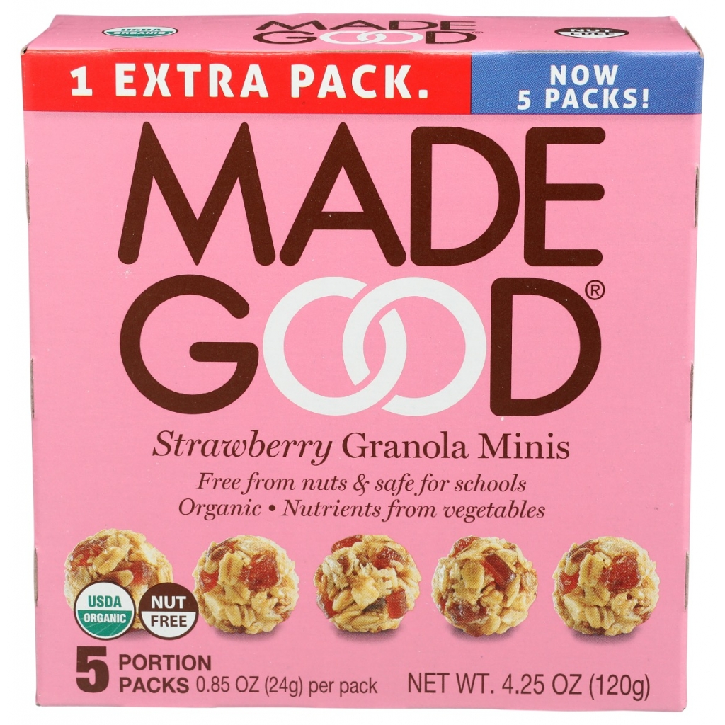 Strawberry Granola Minis Snack Packs, 4.25 oz