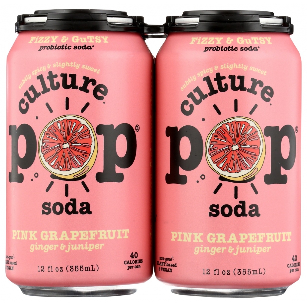 Pink Grapefruit Ginger & Juniper Probiotic Soda