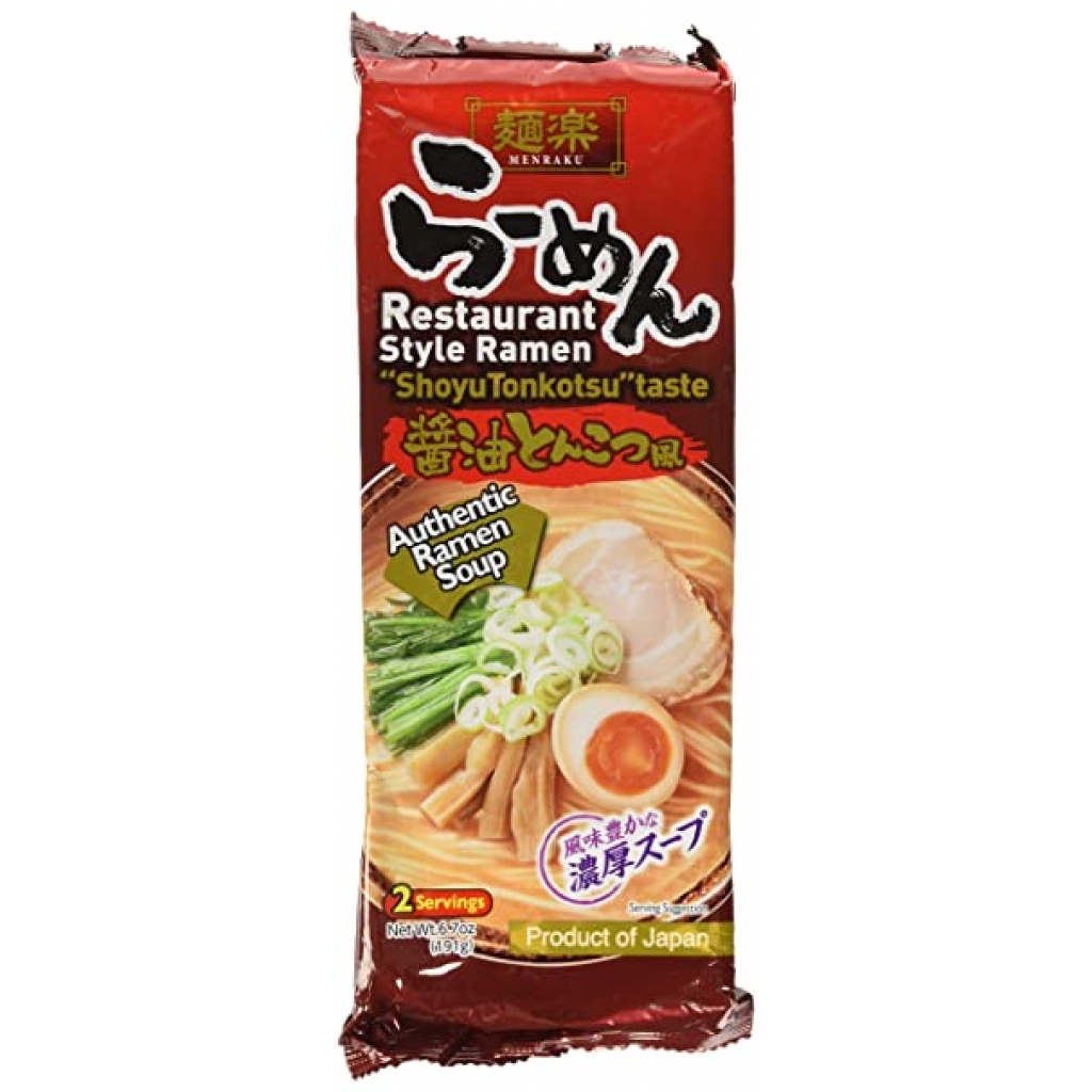 Menraku Shoyu Tonkotsu Ramen Noodles - 6.7 oz