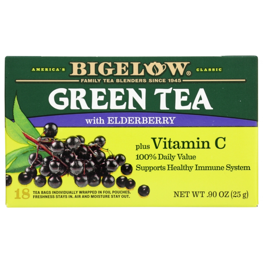 Green Tea with Elderberry & Vitamin C - 18 Teabags