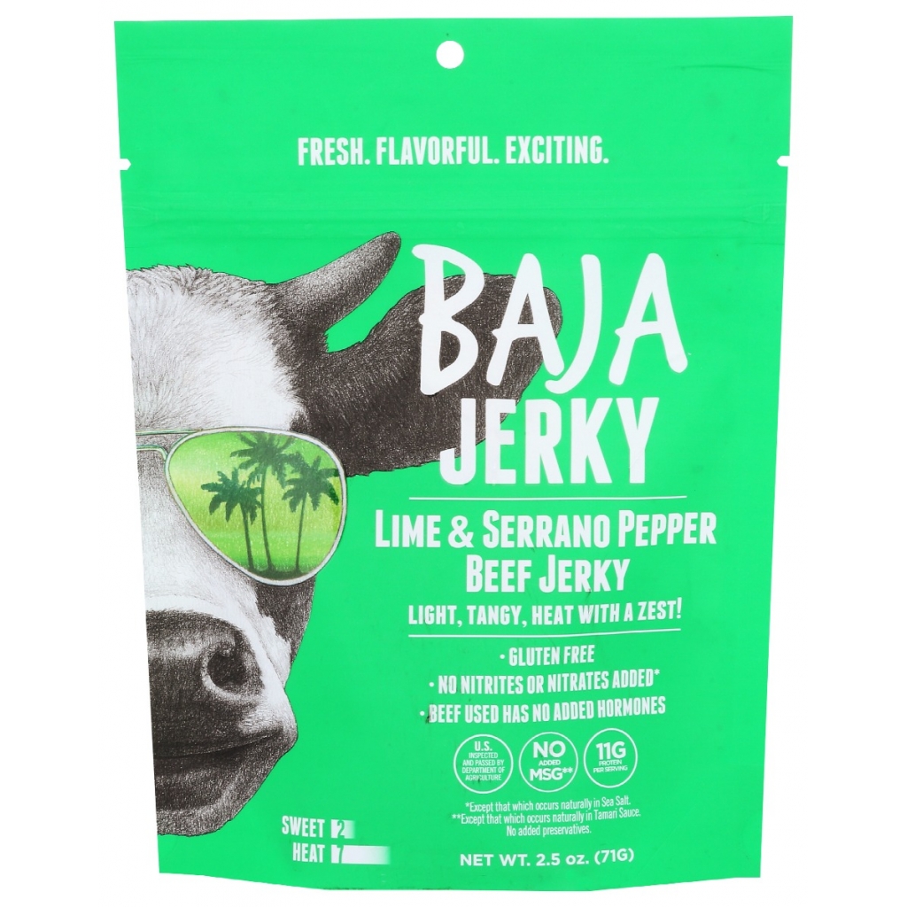 Lime and Serrano Pepper Beef Jerky, 2.5 oz