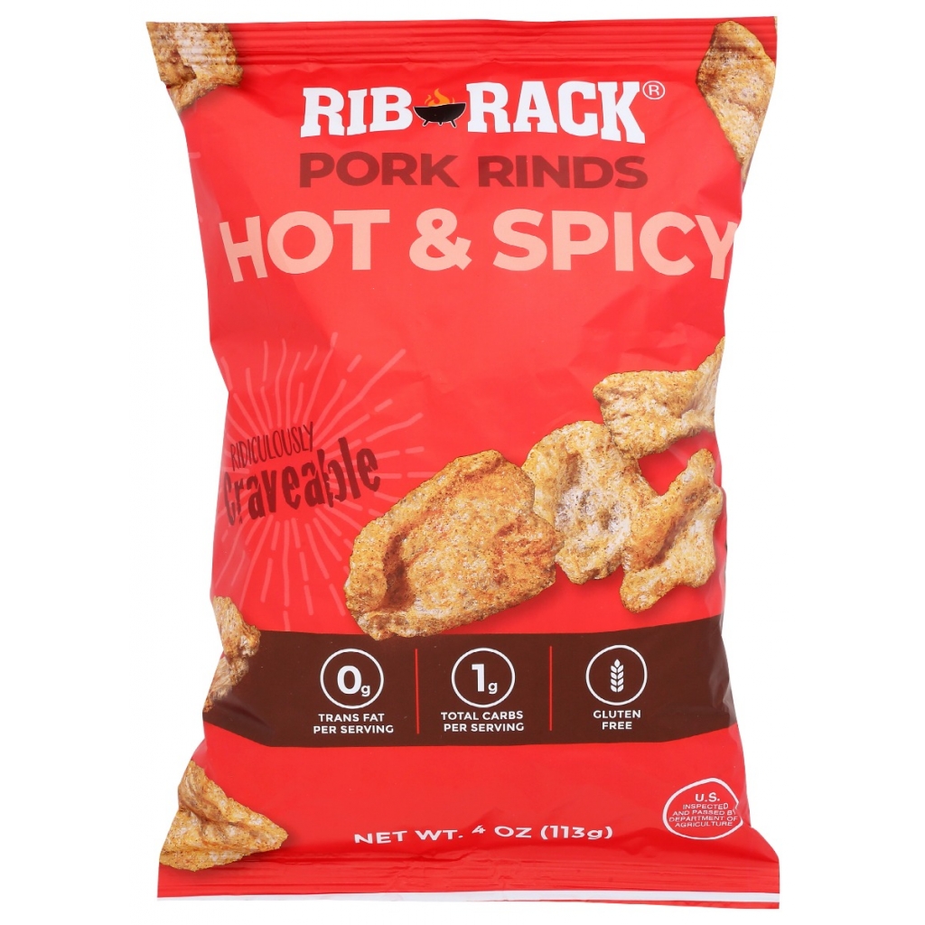 Spicy Hot Pork Rinds