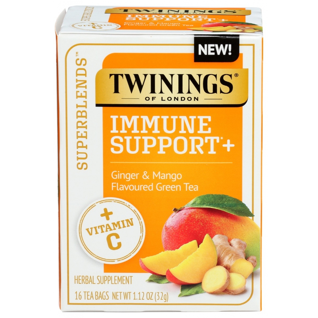 Superblends Immune Support Plus Tea - Daily Wellness, 16 Bags