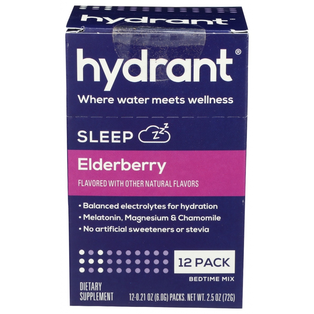 Elderberry Sleep Hydration Mix, 12 packets