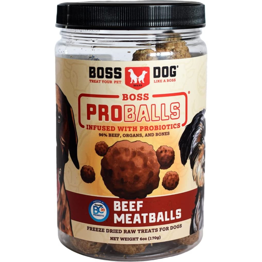 Boss Dog® Proballs Freeze-Dried Beef Meatball Dog Treat, 6 oz