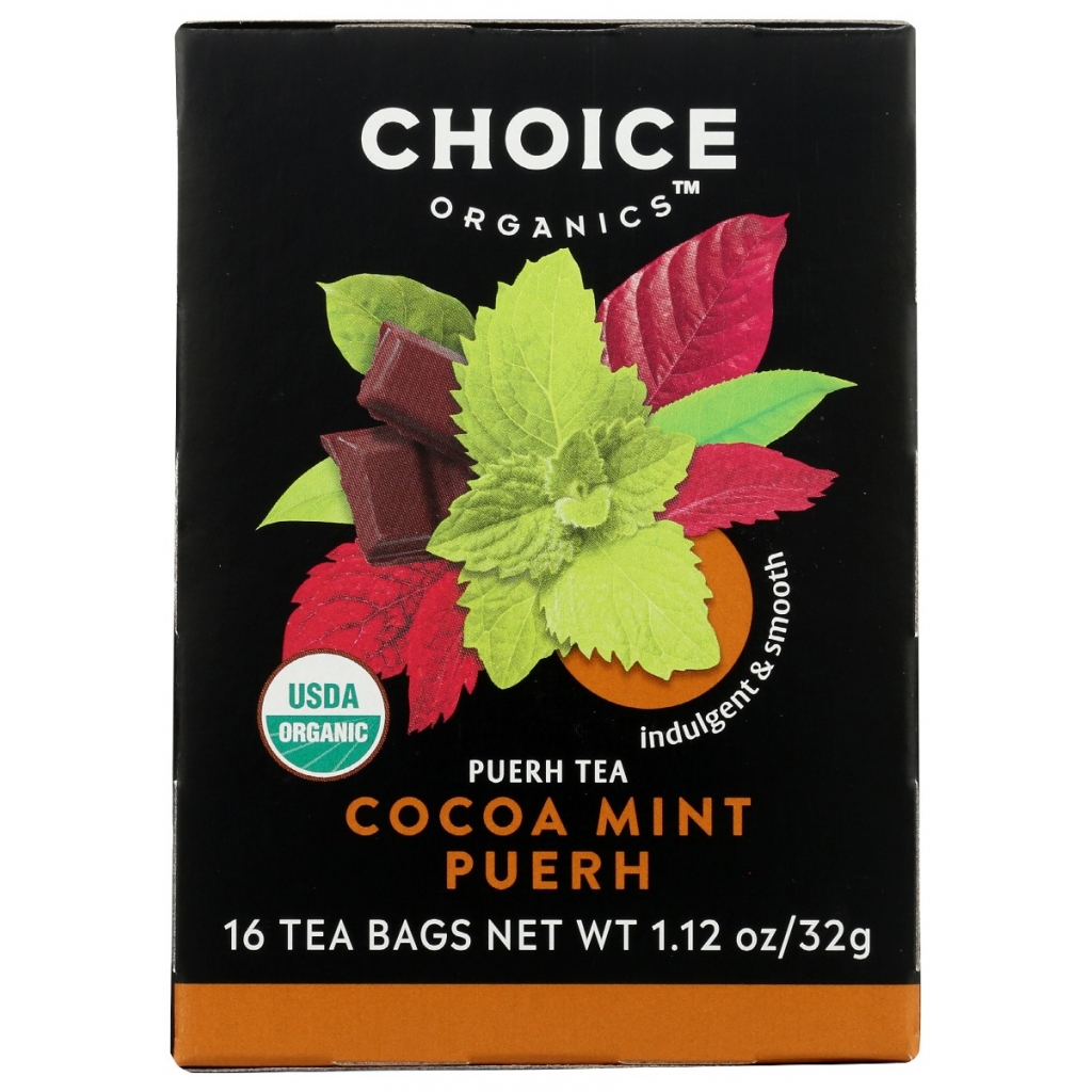 Organic Cocoa Mint Tea - 16 Bags