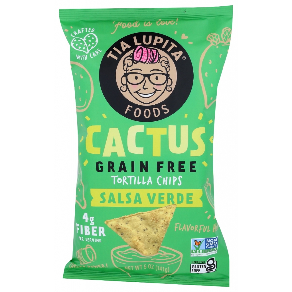 Salsa Verde Tortilla Chips with Cactus