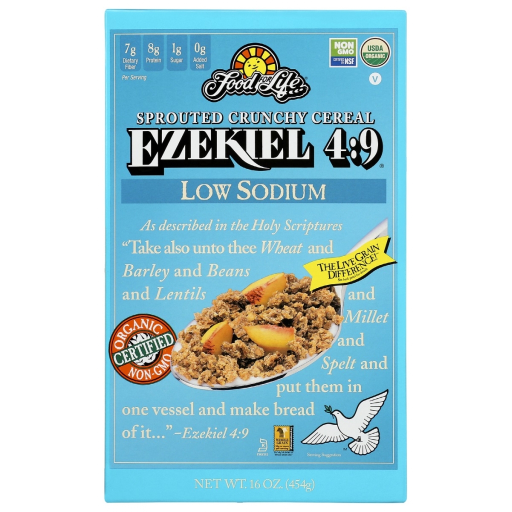 Organic Sprouted Low Sodium Crunchy Cereal - Heart Healthy Delight