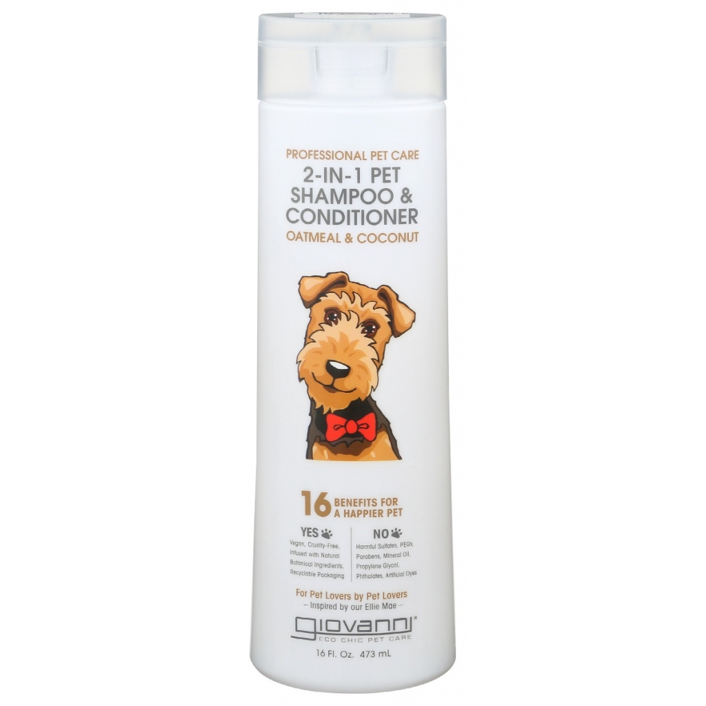 Oatmeal Coconut Dog Shampoo and Conditioner - 16 oz