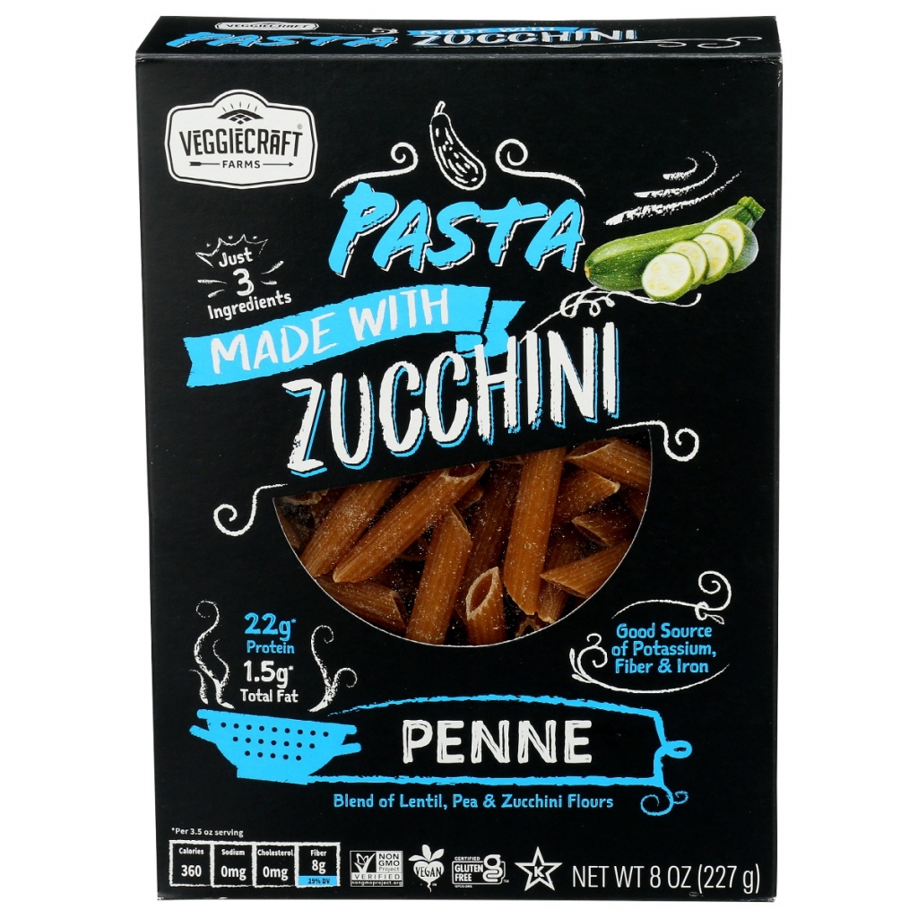 Veggiecraft Farms Organic Zucchini Pasta - Penne, 8 oz