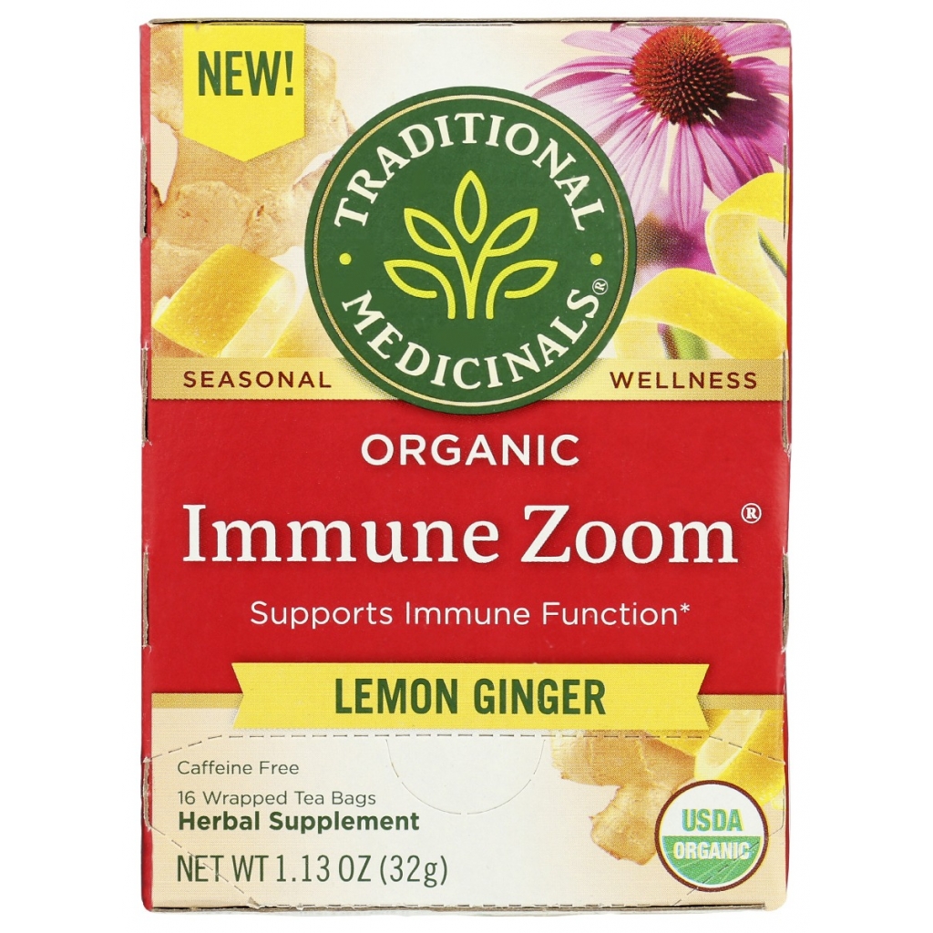 Immune Zoom Lemon Ginger Tea - 16 Bags