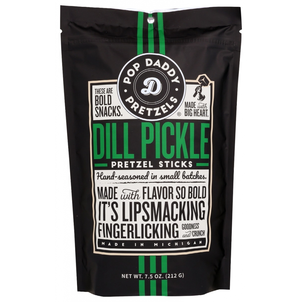 Dill Pickle Seasoned Pretzel Sticks - 7.5 oz