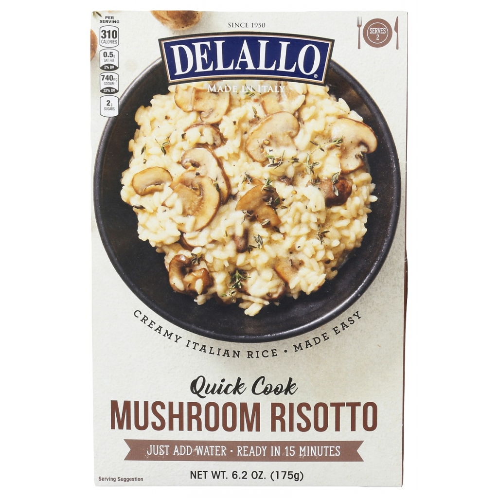 DeLallo Quick Cook Mushroom Risotto - 6.2 oz