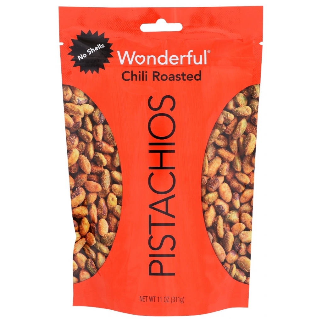 Chili Roasted No Shells Pistachios - 11 oz