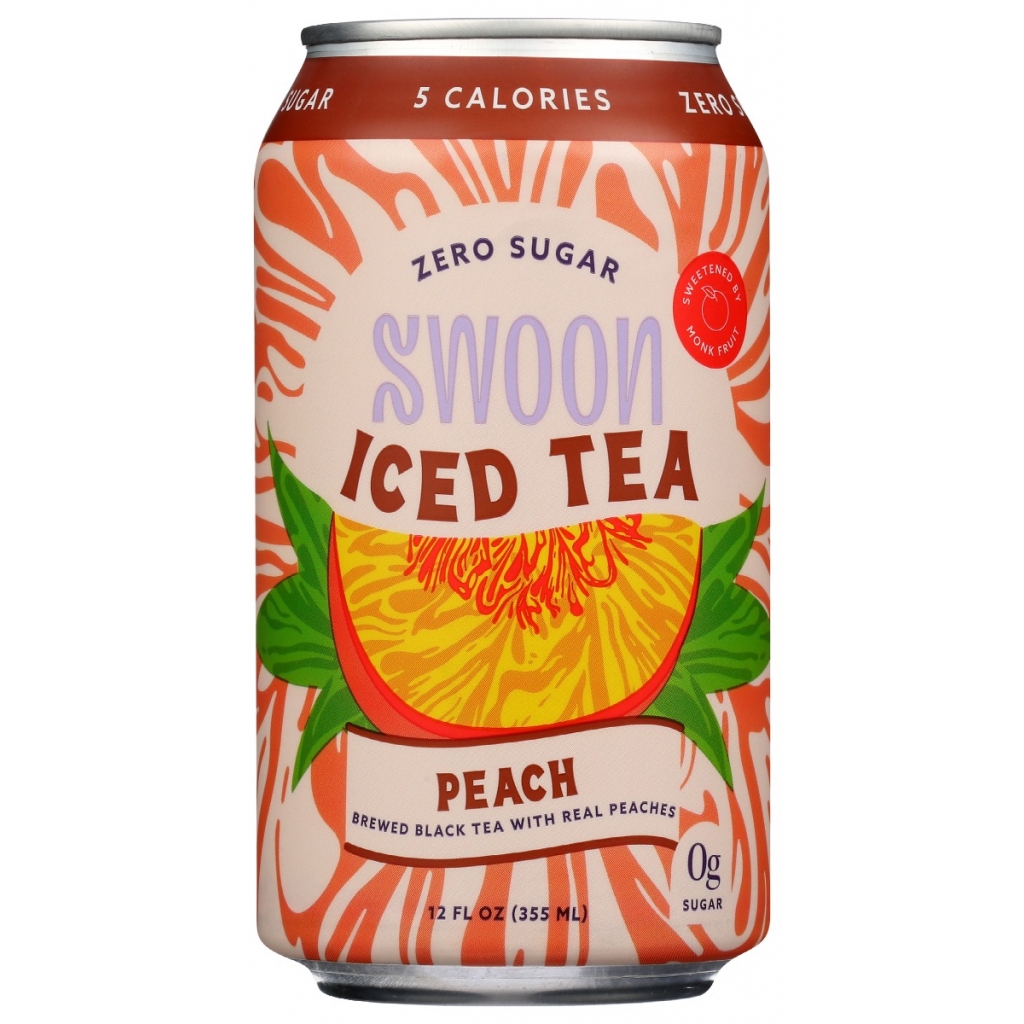 Zero Sugar Peach Iced Tea, 12 fl oz