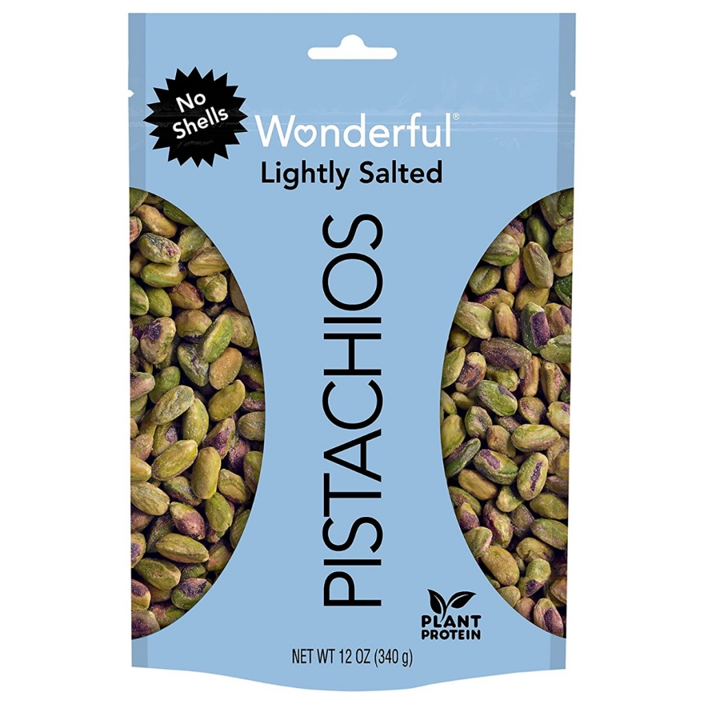 Lightly Salted No Shells Pistachios - 12 oz